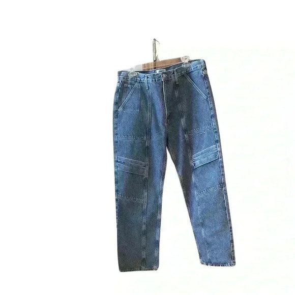 AGOLDE Cooper Cargo Straight Leg Jeans in Rank Size 31 Color Regulation - Picture 5 of 15